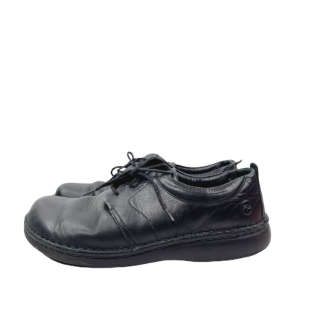 Footprints Birkenstock Men's Black Corvallis Leather Oxford Shoes Size US 9